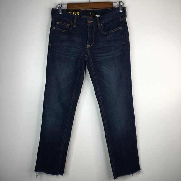 J. Crew | Matchstick Cropped Raw Hem Jean 26S - Picture 1 of 7